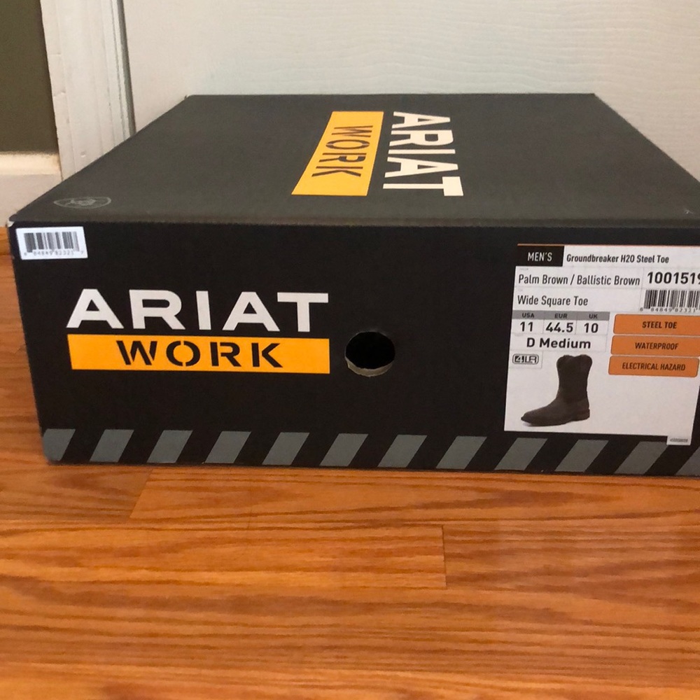 Brand new in the box Ariat work boots
